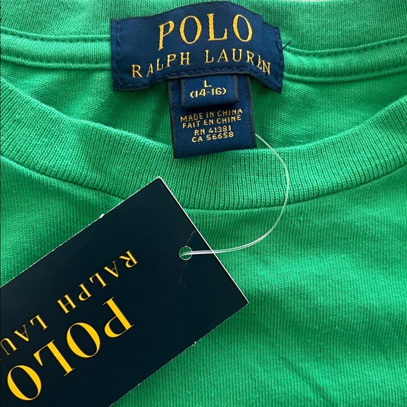 Polo by Ralph Lauren Green T-Shirt boys size L - Picture 2 of 4